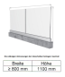 Mobile Preview: Aluminium Ganzglasgeländer L-Bodenprofil 2500mm 1,0kN ECO Glasgeländer Schwarz Elox